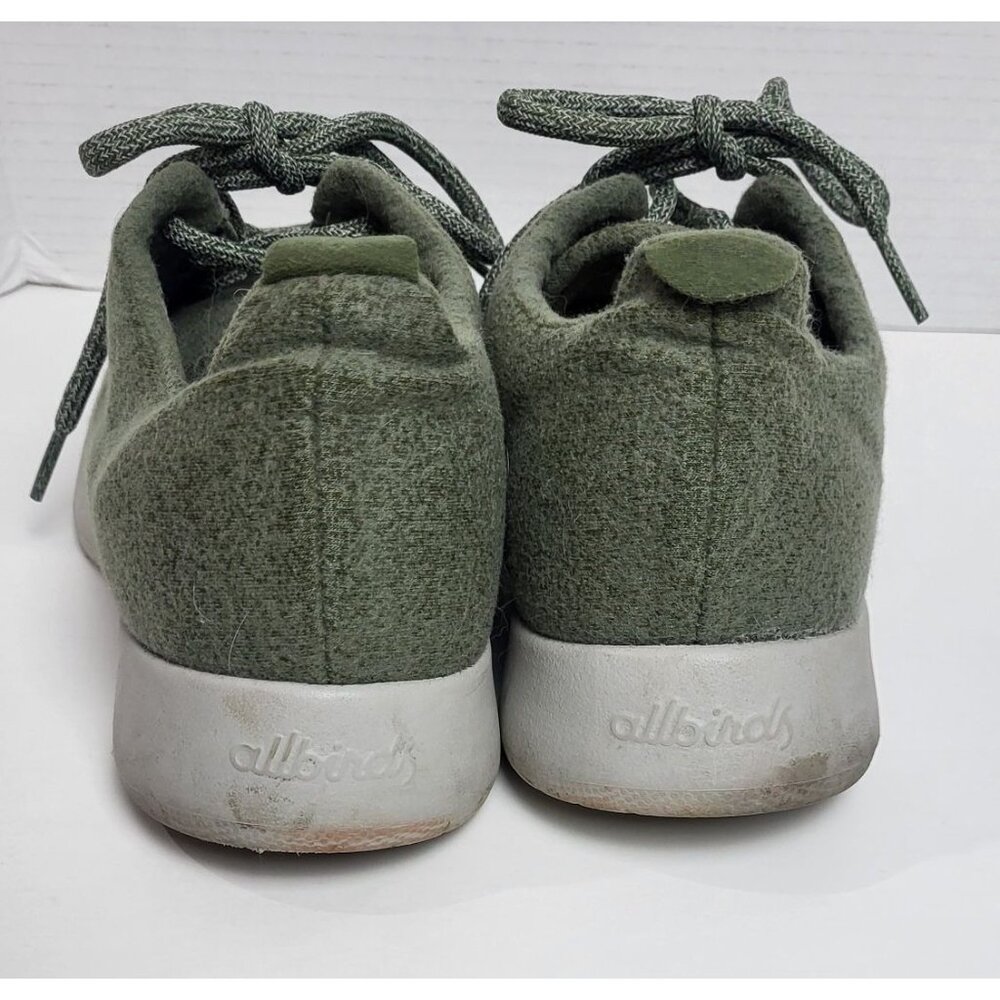 Allbirds Mens Wool Runners Green Lightweight Sneakers M10 - Picture 3 of 9